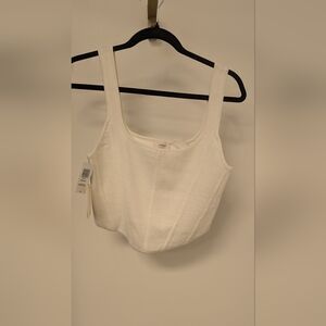 Wilfred Cream Crop Top